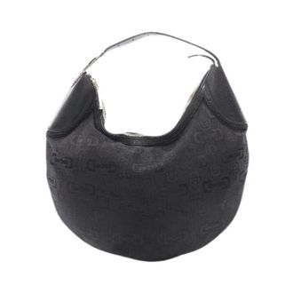 Gucci Pre-owned Shoulder Bags, female, Black, Size: ONE SIZE Pre-owned Horsebit Leather Shoulder Bag