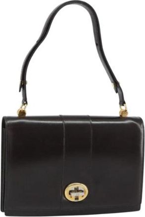 Gucci Pre-owned Leren Schoudertas - Dames - Vintage Schoudertas - Bruin - ONE Size - Leer - Vintage