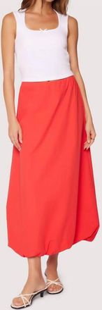 Lost + Wander Regal Rose Maxi Skirt In Red