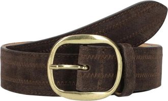 Omoda Su&egrave;de Bruine Riem Louise 67 - Dames - Riemen - Bruin - 85 CM - Su&egrave;de - Accessoires