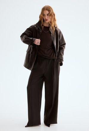H&M Dress Pants in Dark Brown at Nordstrom, Size 10