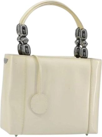 Dior Pre-owned Hand Bag - Dames - Vintage Handtas - Beige - ONE Size - Leer - Vintage