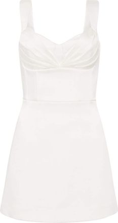 Rebecca Vallance Delaney draped minidress - women - Polyester - 16 - White