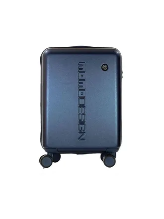 Momo Design Mens Trolley Blue-Blue Metallic Fiber Bags Travel-bags