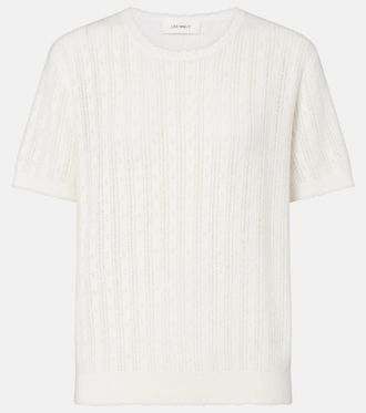 Lisa Yang Suyin pointelle cotton and cashmere sweater