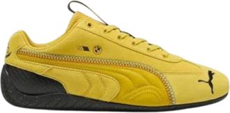 Puma BMW M Speedcat Sneakers in Dazzling Yellow/PUMA Black Men Low-Top