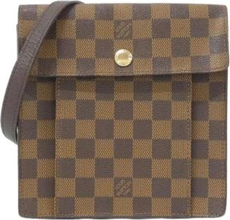 Louis Vuitton Pre-owned Cross Body Bags, female, Brown, Size: ONE SIZE Pre-owned Canvas Crossbody Bag
