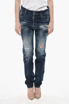 Dsquared2 Jeans Regular Fit Paint Effect 17cm Dsquared2