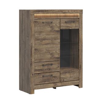 Petits Meubles Vajillero 2 puertas 2 cajones led paneles de mdf madera