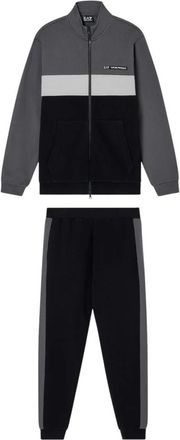 Emporio Armani Sportief Trainingspak voor Mannen - Heren - Trainingspakken - Zwart - S - Katoen - Fitness