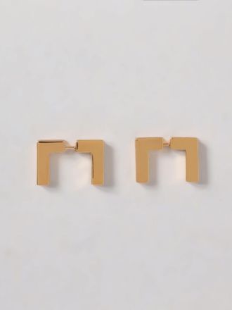 Elisabetta Franchi Orecchini logo in ottone Elisabetta Franchi