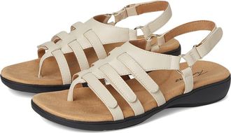 Trotters Ria Womens Sandals Ivory : 10.5 WW (EE), Leather