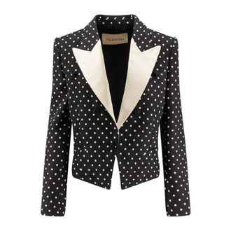 Valentino Single-breasted Blazer - female - Valentino - Blazers - Black - M - Jackets
