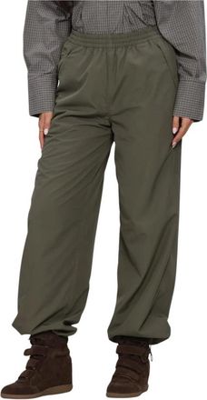 Catwalk Junkie Parachute Broek Met Fleece Voering - Dames - Broeken - Groen - Maat: S Fleece