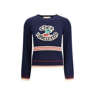 Valentino Blue Cotton Womens Sweatshirt
