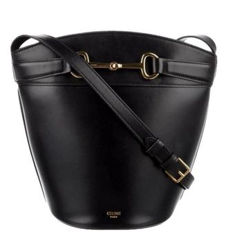 Celine Black Leather Tote