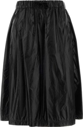 Herno Laminar Midi-rok met elastische tailleband - Dames - Midirokken - Zwart - M - Nylon - Rokken