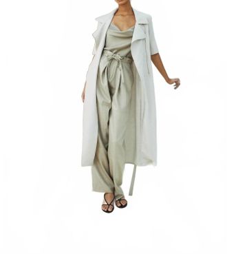 Yigal Azrou&Euml;l Eve Trench Coat In Beige