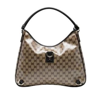 Gucci Pre-owned Shoulder Bags, female, Beige, Size: ONE SIZE Pre-owned Fabric Shoulder Bag