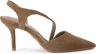 Carvela Womens Suede Symmetry Court Heels - Tan - Size UK 3