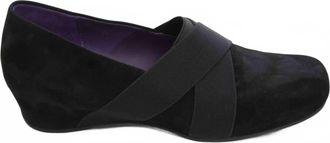 Vaneli Womens Maiya Wedge Slip On Shoes In Black Suede