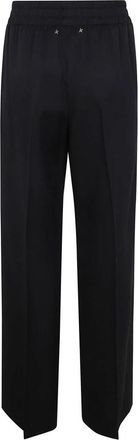 Golden Goose Lichtgewicht Wol Joggingbroek - Dames - Wijde Broeken - Zwart - 2XS - Wol - Broeken
