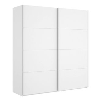 Dmora Armario Dmarsic, Perchero Para Dormitorio, Armario Con 2 Puertas Correderas, 180x65h204 Cm, Blanco - Dmora