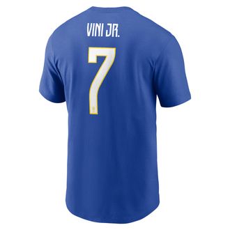 Nike Jordan Vini Jr. Brazil Nike Mens Soccer T-Shirt in Blue | M11332P378FNVI-RYL