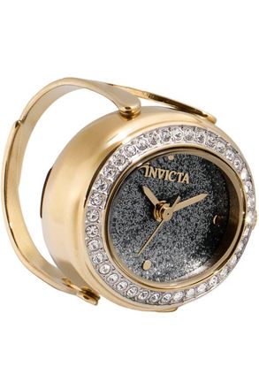 Invicta Mini 49601 Dames Horloge - Quartz Uurwerk - Roestvrij Staal met zwarte Wijzerplaat - 24mm