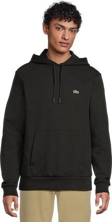 Lacoste Fleece Hoodie Mens Sweatshirt Black : 3 (SM), Cotton/Polyester