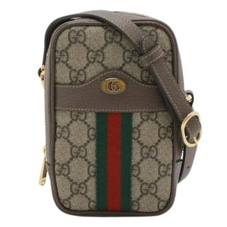 Gucci Pre-owned Cross Body Bags, female, Brown, Size: ONE SIZE Pre-owned Ophidia GG Supreme Shoulder Bag