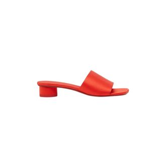 Maison Margiela Schoenen, Dames, Rood, 41 EU, Leer, Anatomic Numeric Mule