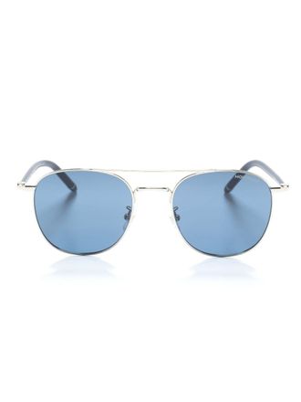 Montblanc Zonnebril met rond montuur - Blauw