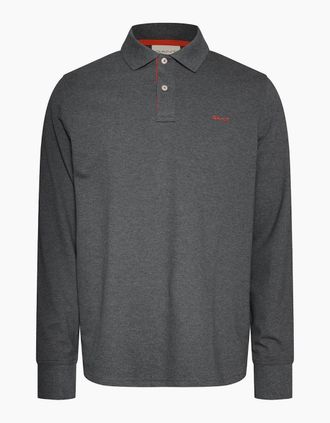 GANT Mens Contrast Pique - Grey - Size: 46