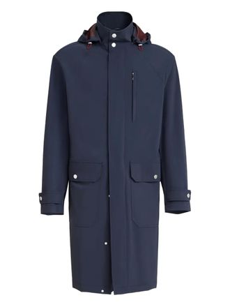 Brunello Cucinelli Parka con cappuccio rimovibile - Blu
