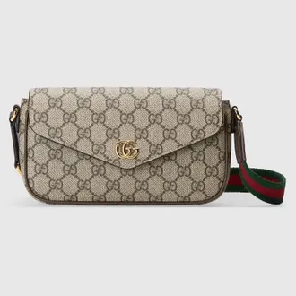 Gucci Ophidia Pochette, Beige, GG Canvas