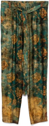 Masnada Ming trousers - women - Viscose - M - Green