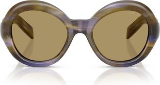 Prada 0pr D08su Round Acetate Sunglasses