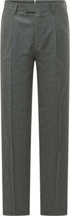 Ermenegildo Zegna Tailored Wool Broeken - Heren - Nette broeken - Grijs - M - Wol - Broeken