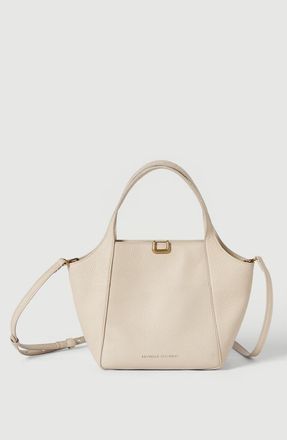 Brunello Cucinelli Sartorial small bucket bag in soft grained leather in Ivory at Nordstrom