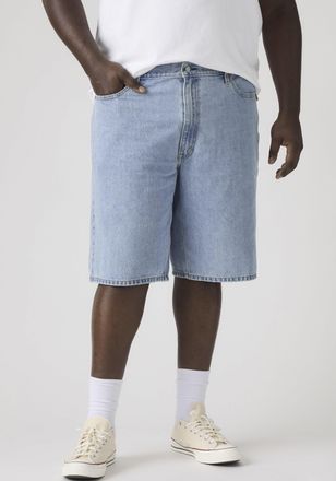 Levi's Plus Jeansbermudas LEVIS PLUS LV Shorts 469 LOOSE S, Herren, Gr. 44, N-Gr, light run short, Denim/Jeans, Obermaterial: 100% Baumwolle, loose fit kniebedeck