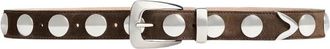 Khaite Benny Riem Met Studs - Dames - Riemen - Bruin - 75 CM - Leer - Accessoires