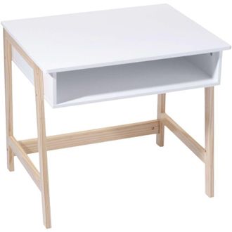 Atmosphera Atmosphera - Escritorio Infantil Simple Y Pr&aacute;ctico Color Blanco - 58 X 46,3 X 52cm - Blanco