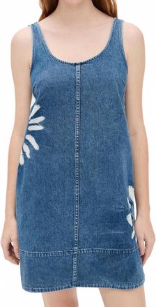 Madewell Minimal Denim Shift Dress In Blue