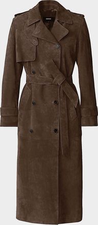 Mackage Gael Maxi Suede Trench Coat