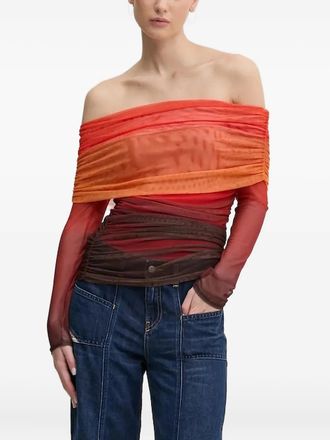 Never Fully Dressed Top drappeggiato - Arancione