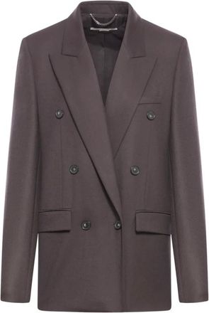Stella McCartney Stella Mc Cartney Jassen Chocolate - Dames - Blazers - Bruin - 2XS - Wol - Jassen