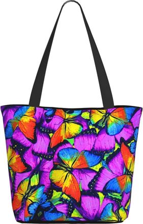 AOOEDM Colorfully Dinosaur Cartoon Ladies Shopping Bag 13x11x7in.The Perfect ValentineS Day Gift.It Is The Best ValentineS Day Gift For Mom, Daughter, Wife,E