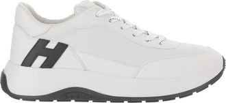 Hogan Nappa Leather Sneakers With Memory Foam And Contrasting Detail