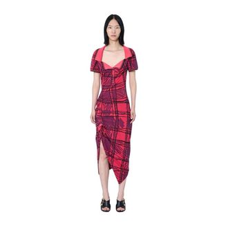 Vivienne Westwood Long Monday Pulling Jurk - Dames - Casual kleedjes - Veelkleurig - S - Katoen - Kleedjes